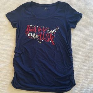 About to be Born in the USA Maternity T-Shirt